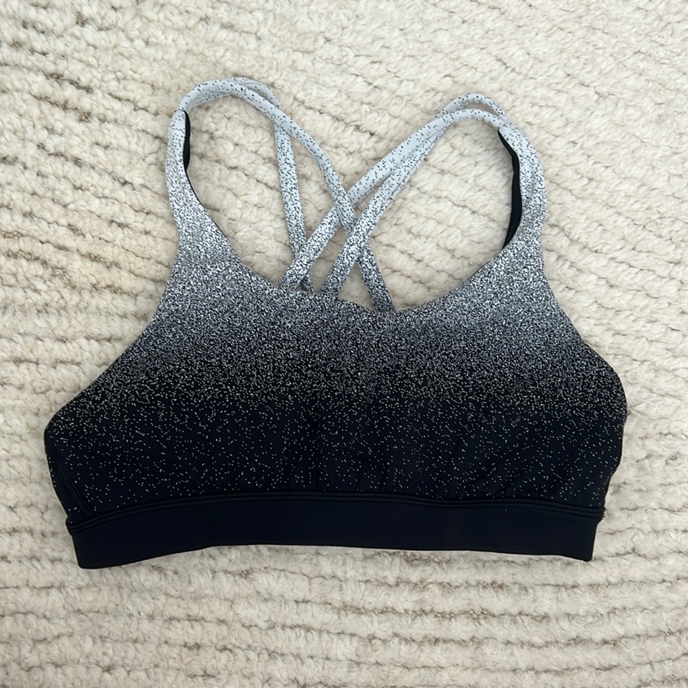 Lululemon Black and White Energy Bra